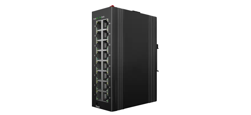 Промышленный управляемый коммутатор 16x10/100M RJ45