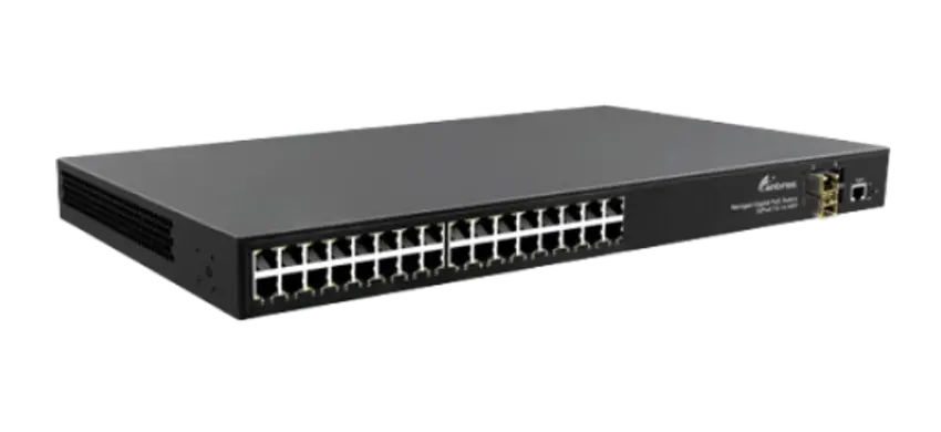 Управляемый коммутатор PoE Layer2 32x10/100/1000Base-T, 4xGigabit SFP