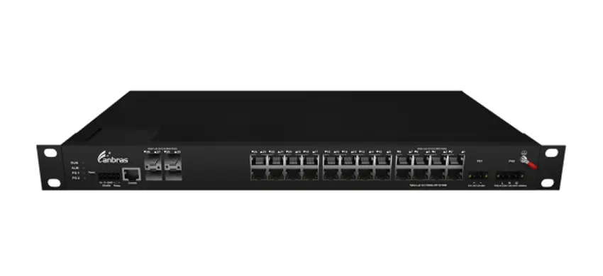 4x10G Base-X, 24x10/100/1000 Base-T управляемый промышленный коммутатор Ethernet (PoE опционально)