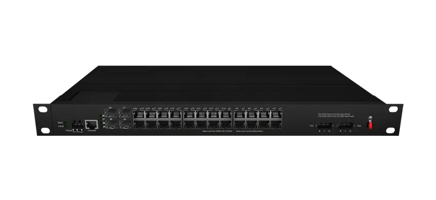 Промышленный Rackmount управляемый L2 коммутатор PoE 24x10/100/1000M RJ45, восходящий 4x1G SFP