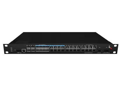 Промышленный Rackmount L3 управлял коммутатором Ethernet 16x10/100/1000M RJ45, 8x1000M комбинированное, 4x1000M SFP