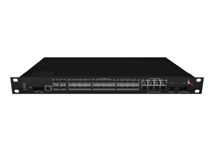 Промышленный Rackmount L3 управляемый коммутатор 8x1G комбинированный, 16x1G SFP, 4x10G SFP