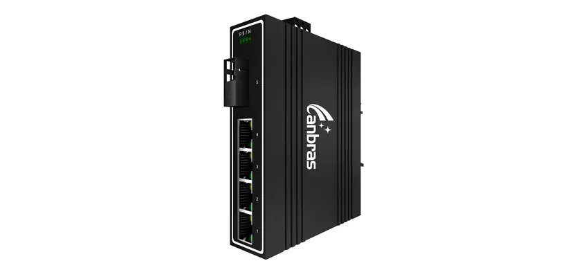 1x1000Base-X, переключатель локальных сетей 4x10/100/1000Base-T промышленный (PoE опционное