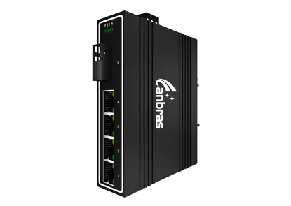 1x1000Base-X, переключатель локальных сетей 4x10/100/1000Base-T промышленный (PoE опционное