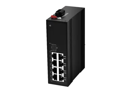 1x1000Base-X, 8x10/100/1000Base-T Неуправляемый промышленный коммутатор (PoE опционально)