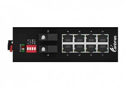 2кс1000Басе-С, переключатель локальных сетей 8 кс10/100/1000Басе-Т промышленный (ПоЭ опционное)