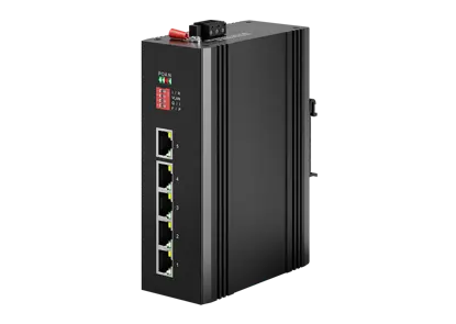 Промышленный коммутатор Ethernet 5x10/100/1000M RJ45 (PoE)