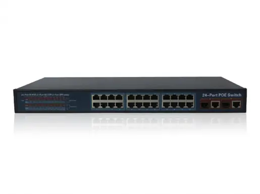 100M Ethernet PoE Ports + 2xGigabit Combo Ports PoE switch