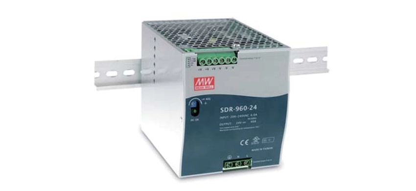 960W с одним выходом Промышленные DIN RAIL с функцией PFC