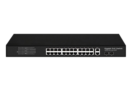 Неуправляемый коммутатор 24GE PoE 2GE RJ45 2GE SFP