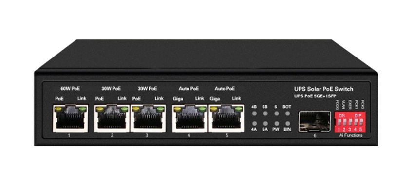 Коммутатор Ethernet UPS солнечный PoE 1GE 60W PoE 2GE 30W PoE 2GE Авто PoE 1GE SFP