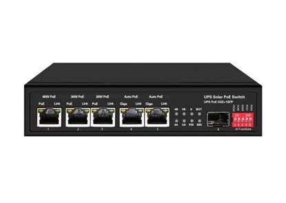 Коммутатор Ethernet UPS солнечный PoE 1GE 60W PoE 2GE 30W PoE 2GE Авто PoE 1GE SFP
