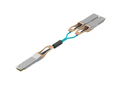 Активный оптический кабель 200G QSFP-DD SR8 на 2x100GBASE QSFP28 SR4