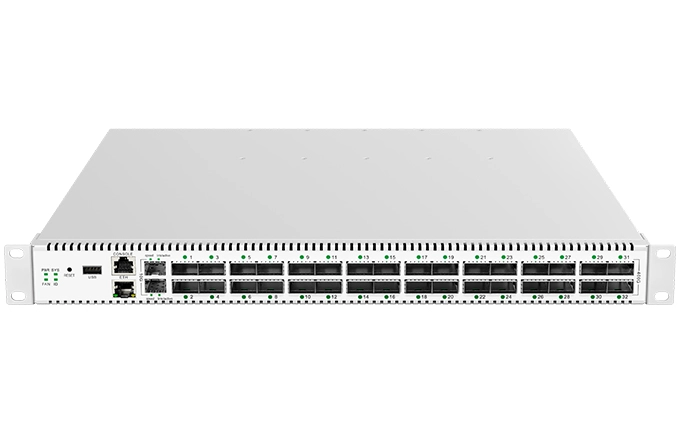 Переключатель 32x400G белой коробки центра данных QSFP56-DD, 2x10G SFP
