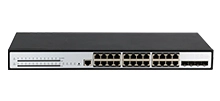 Штабелируемый управляемый коммутатор PoE L3 Lite 24x10/100/1000M RJ45, 4x10G SFP