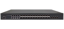 Управляемый коммутатор L3 Lite 4x10G SFP , 16x1G SFP, 8x1G Combo SFP/RJ45 Резервная внутренняя мощность AC100V ~ 240V DC36-72V