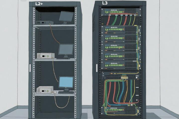 В чем разница между управляемые коммутаторы L2 и управляемые коммутаторы L3?