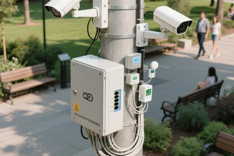 Общие применения напольных коробок переключателя PoE: