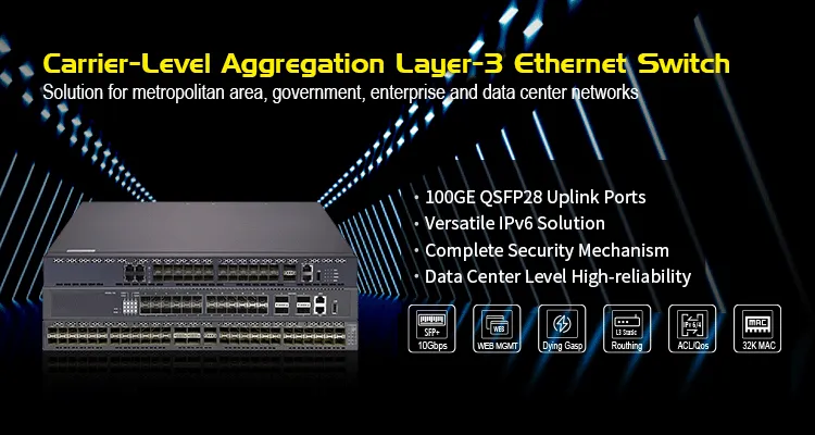 Коммутатор Ethernet Laue3 для агрегирования Carriereve