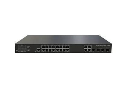 L3 Lite управляемый Ethernet коммутатор 16x10/100/1000Base-T, 4xGigabit комбинированный (RJ45/SFP)