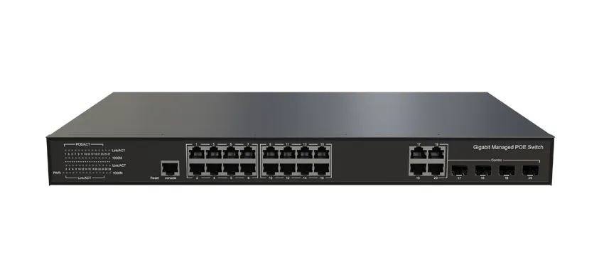 L3 Lite управляемый Ethernet коммутатор 16x10/100/1000Base-T, 4xGigabit комбинированный (RJ45/SFP)