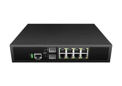 Управляемый коммутатор PoE L3 Lite 8x10/100/1000Base-T PoE , 2xGigabit SFP