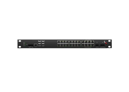 Промышленный управляемый коммутатор RJ45 Rackmount L3 Lite 24x10/100/1000M, восходящий кабель 4x10G SFP